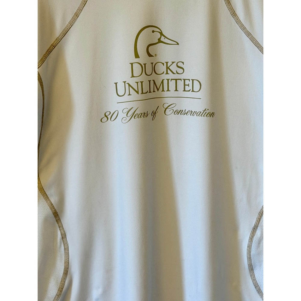 GameGuard Ducks Unlimited 80 Years Conservation Shirt Mens XL White Long Sleeve - Picture 4 of 5